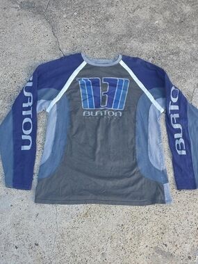 Vintage Burton Snowboards Long Sleeve Shirt Size Large